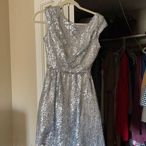 Silver dress worn no more than 3x